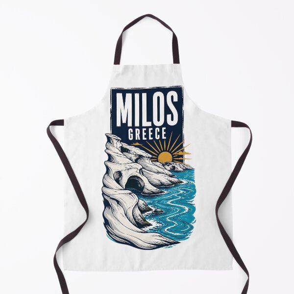 Item preview, Milos Greece Vintage Travel Poster designed and sold by TravelersGems.