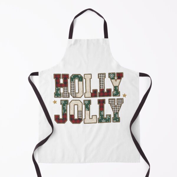 Item preview, Holly Jolly Christmas Patchwork Vintage Holiday Typography T-Shirt designed and sold by StickerNestYou.