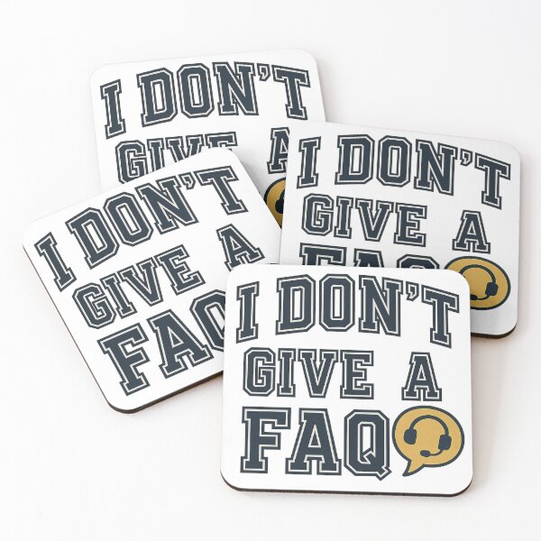 Item preview, I Don't Give A FAQ Funny Customer Service Representative designed and sold by Stylecombinator.