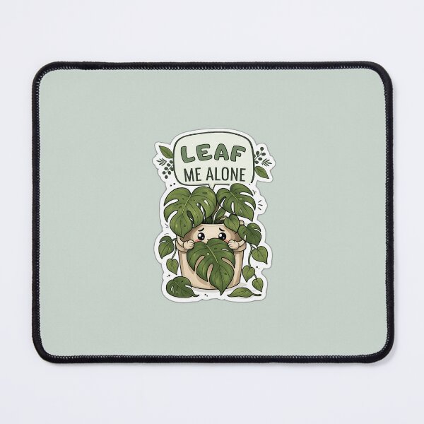 Item preview, Leaf Me Alone Cute Monstera Plant Sticker | Funny Kawaii Houseplant Lover Gift designed and sold by Reddiamond3 ⭐⭐⭐⭐⭐.
