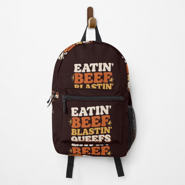 Item preview, Eatin Beef Blastin Queefs Funny Retro Sarcastic Quote designed and sold by Malaryk.