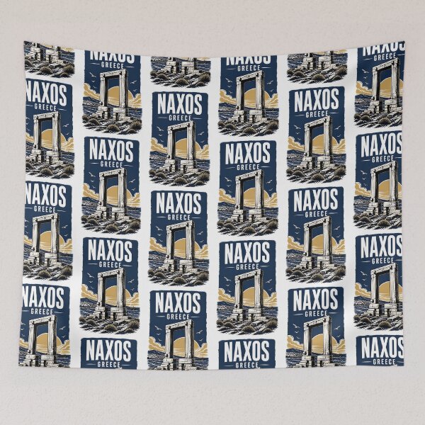 Item preview, Naxos Greece Vintage Travel Poster designed and sold by TravelersGems.