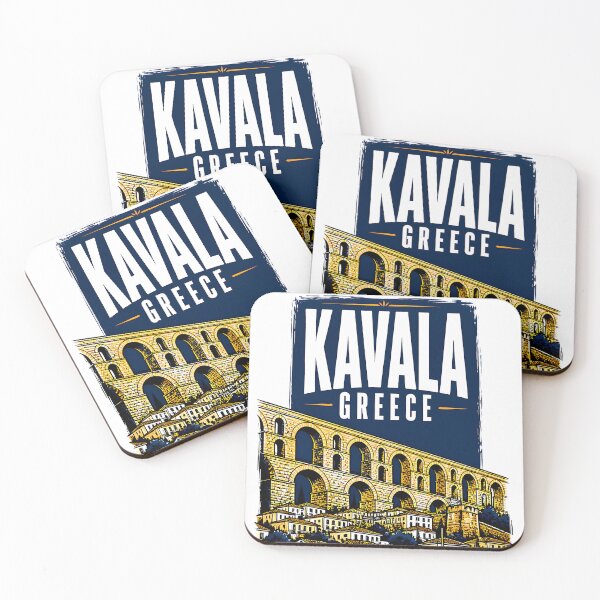 Item preview, Kavala Greece Vintage Travel Poster designed and sold by TravelersGems.