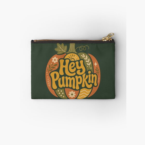 Item preview, Hey Pumpkin Retro Autumn Floral Typography designed and sold by Cerys-GS.