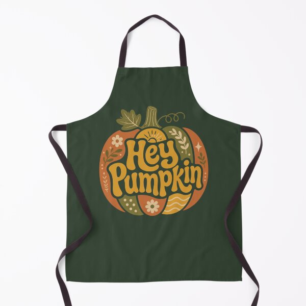 Item preview, Hey Pumpkin Retro Autumn Floral Typography designed and sold by Cerys-GS.