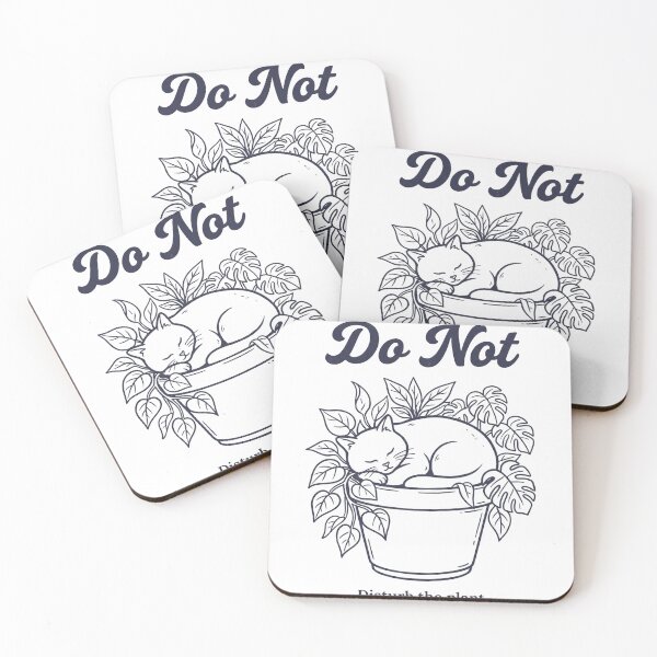 Item preview, Do Not Disturb the Plant Funny Cat Plant Lover Vintage T-Shirt designed and sold by StickerNestYou.