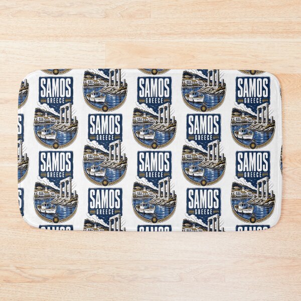 Item preview, Samos Greece Vintage Travel Poster designed and sold by TravelersGems.