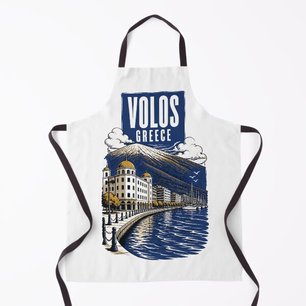 Item preview, Volos Greece Vintage Travel Poster designed and sold by TravelersGems.