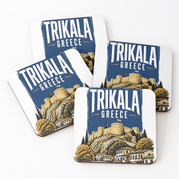 Item preview, Trikala Greece Vintage Travel Poster designed and sold by TravelersGems.