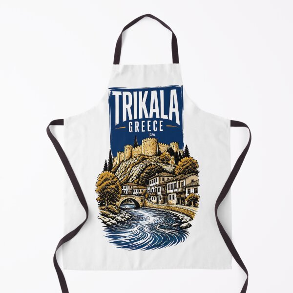Item preview, Trikala Greece Vintage Travel Poster designed and sold by TravelersGems.