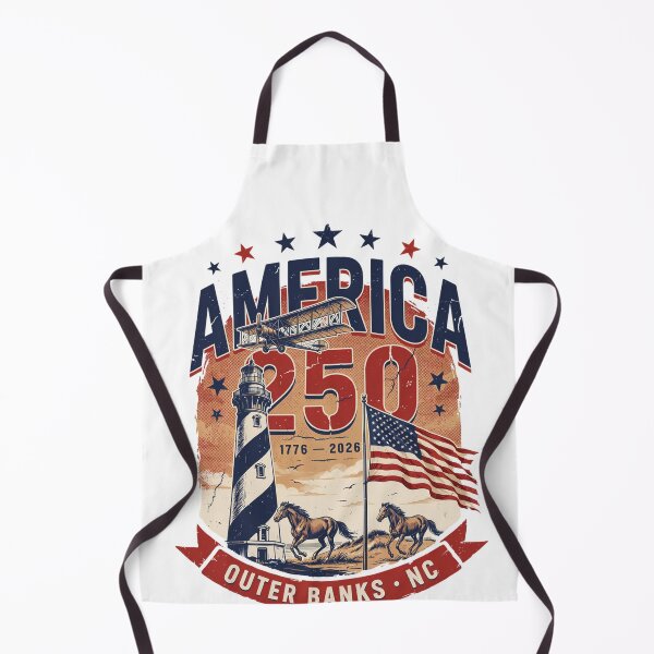 Item preview, America 250 Outer Banks North Carolina Semiquincentennial 1776 - 2026 Vintage Flag Lighthouse v1 designed and sold by DarylWelsh2024.