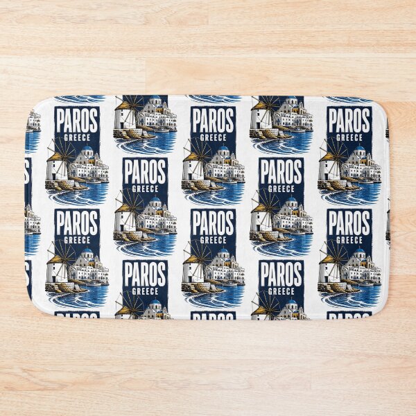 Item preview, Paros Greece Vintage Travel Poster designed and sold by TravelersGems.