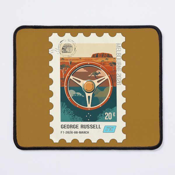 Item preview, F1 AUSTRALIA GP 2026 Stamp Poster - Winner George designed and sold by Pink Polar F1.