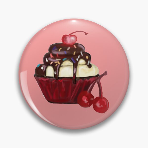 Item preview, Cherry Sundae Cupcake designed and sold by sweetsevenart.