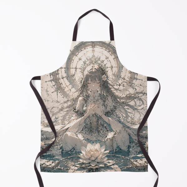 Item preview, Cybernetic Sacred Goddess Lotus Meditation Art designed and sold by Japan-kanji-ya.