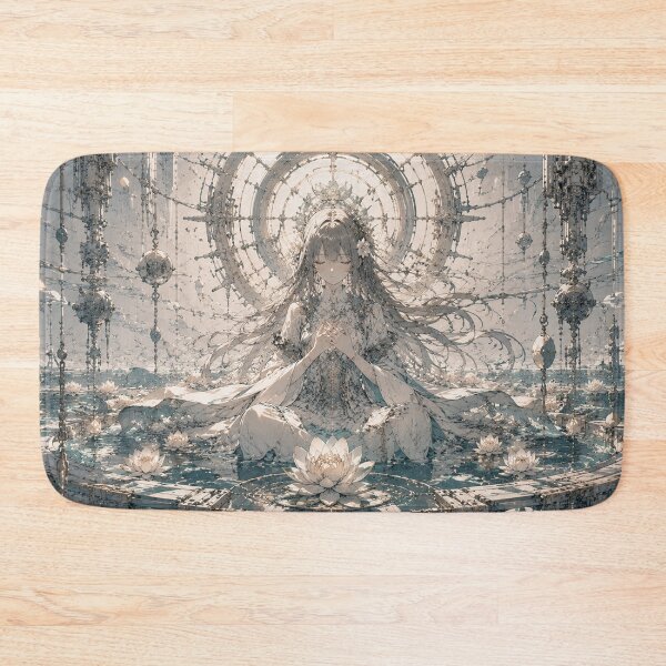 Item preview, Cybernetic Sacred Goddess Lotus Meditation Art designed and sold by Japan-kanji-ya.