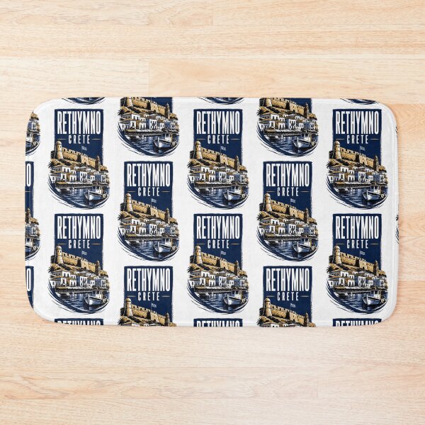 Item preview, Rethymno Crete Greece Vintage Travel Poster designed and sold by TravelersGems.