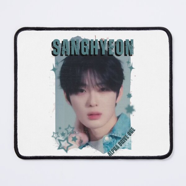 Item preview, ALPHA DRIVE ONEe (ALD1) Sanghyeon Global KPOP Boy Group Black and White Collage Digital Art Portrait designed and sold by AJUNICE STUDIO.