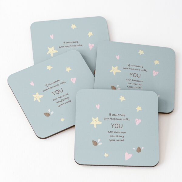 Item preview, Inspiration quote about Milk and Almonds designed and sold by Malvamalu.