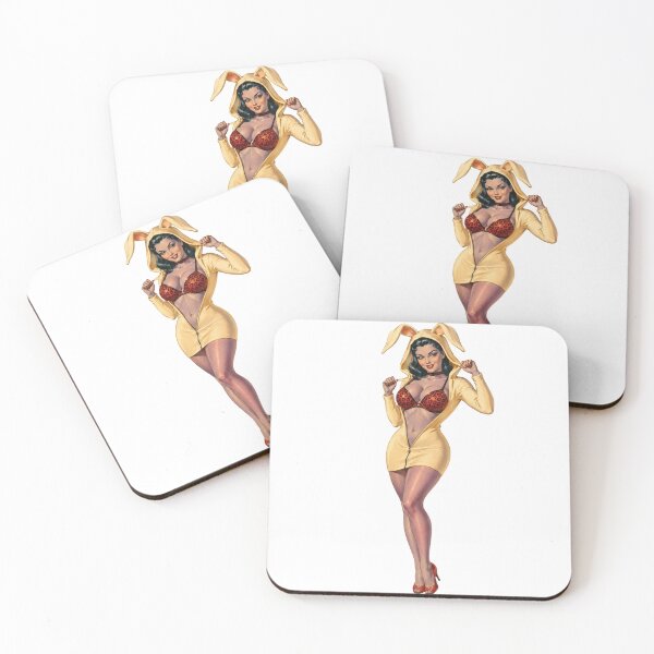 Item preview, Bunny Hoodie Pin Up | Vintage Gamer Girl Retro Pin-Up Art designed and sold by Cosplayvintage.