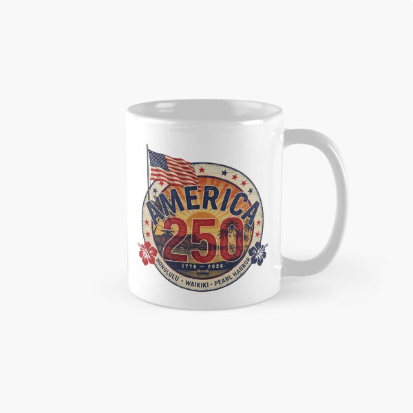Item preview, America 250 Honolulu Hawaii Pearl Harbor Semiquincentennial 1776 - 2026 Vintage Flag v1 designed and sold by DarylWelsh2024.
