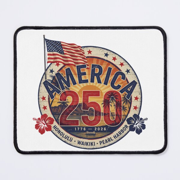 Item preview, America 250 Honolulu Hawaii Pearl Harbor Semiquincentennial 1776 - 2026 Vintage Flag v1 designed and sold by DarylWelsh2024.