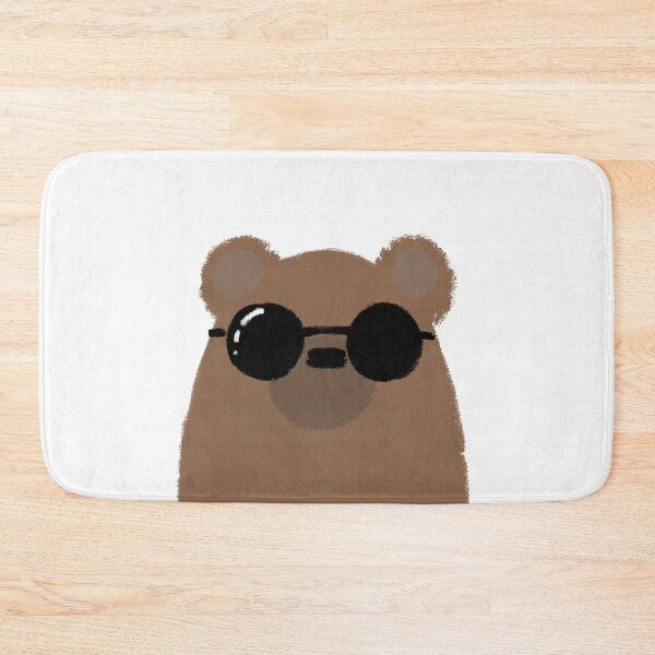 Item preview, Funny bear wearing glasses - designed and sold by Malvamalu.