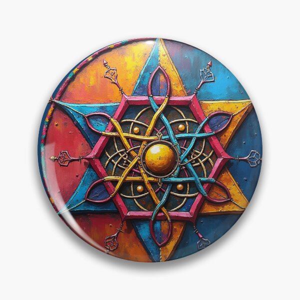 Item preview, Sacred Geometry Metatrons Cube Merkabah Rainbow Graffiti Style designed and sold by GaffaDesigns.