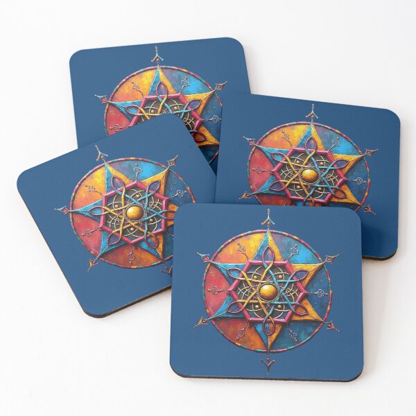 Item preview, Sacred Geometry Metatrons Cube Merkabah Rainbow Graffiti Style designed and sold by GaffaDesigns.