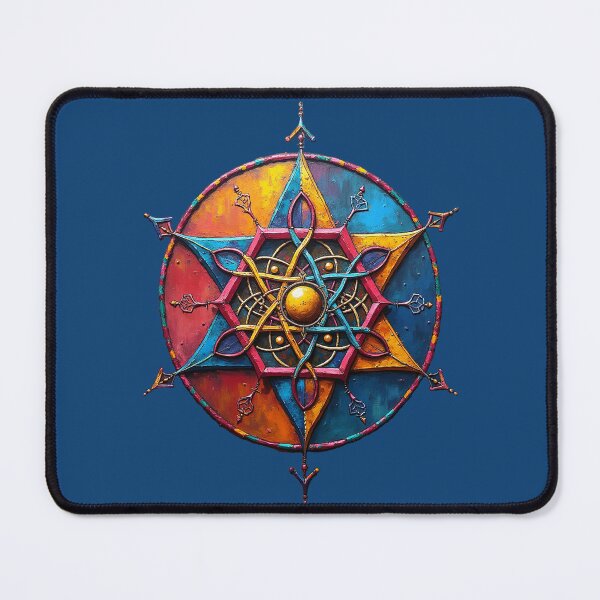Item preview, Sacred Geometry Metatrons Cube Merkabah Rainbow Graffiti Style designed and sold by GaffaDesigns.
