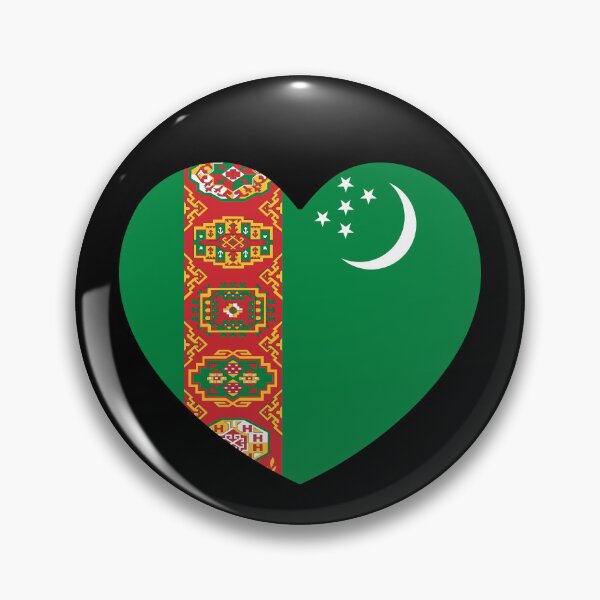 Item preview, Turkmenistan Flag Heart TM designed and sold by shitpostee.