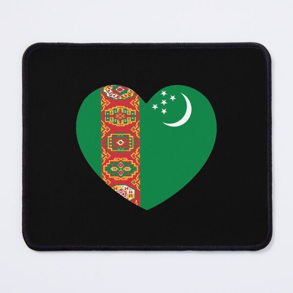 Item preview, Turkmenistan Flag Heart TM designed and sold by shitpostee.