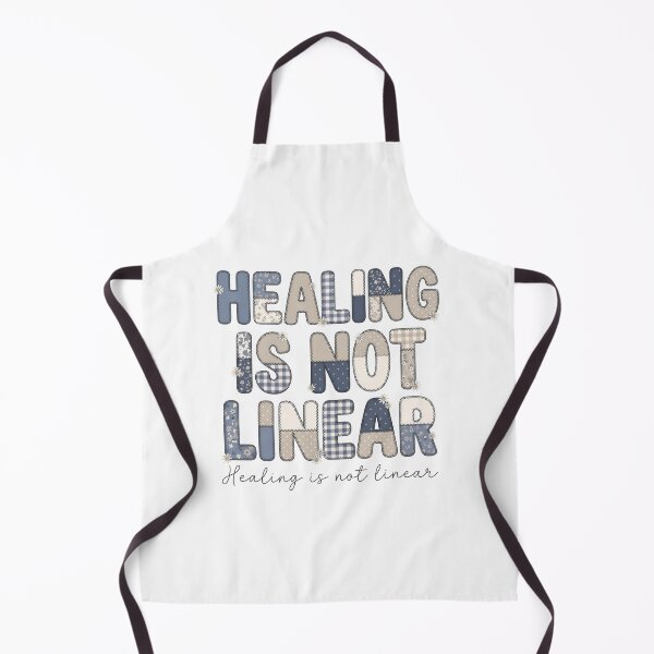Item preview, Healing Is Not Linear – Mental Health Quote Patchwork Floral Typography T-Shirt designed and sold by StickerNestYou.