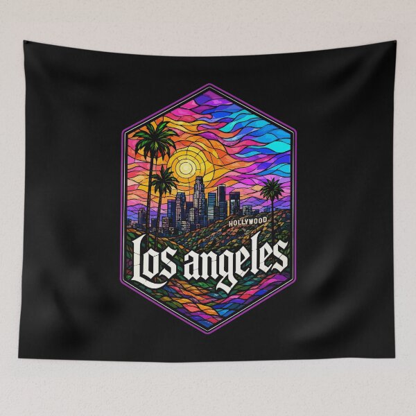 Item preview, Hollywood Los Angeles Stained Glass California designed and sold by TomFrontierArt.