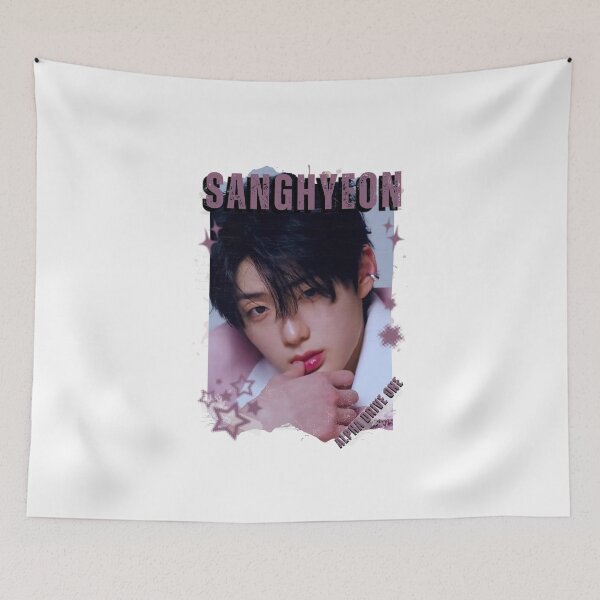 Item preview, ALPHA DRIVE ONEe (ALD1) Sanghyeon Global KPOP Boy Group Black and White Collage Digital Art Portrait designed and sold by AJUNICE STUDIO.