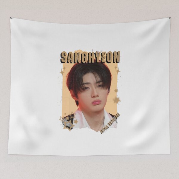 Item preview, ALPHA DRIVE ONEe (ALD1) Sanghyeon Global KPOP Boy Group Black and White Collage Digital Art Portrait designed and sold by AJUNICE STUDIO.