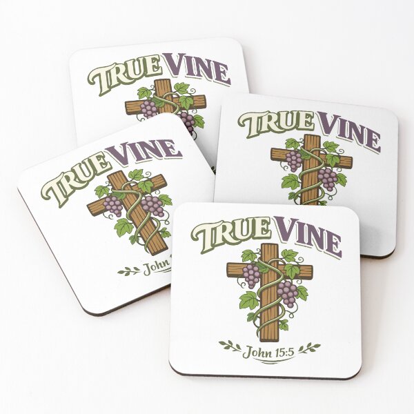 Item preview, True Vine Christian Grapevine – John 15:5 Bible Verse designed and sold by stylishdzign.