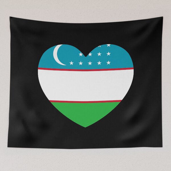 Item preview, Uzbekistan Flag Heart UZ designed and sold by shitpostee.