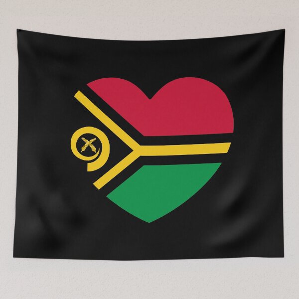 Item preview, Vanuatu Flag Heart VU designed and sold by shitpostee.