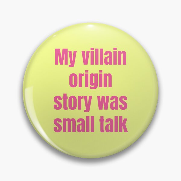 Item preview, My Villain Origin Story Was Small Talk Funny Introvert T-Shirt | Social Anxiety Meme Typography designed and sold by Creations by lyne.