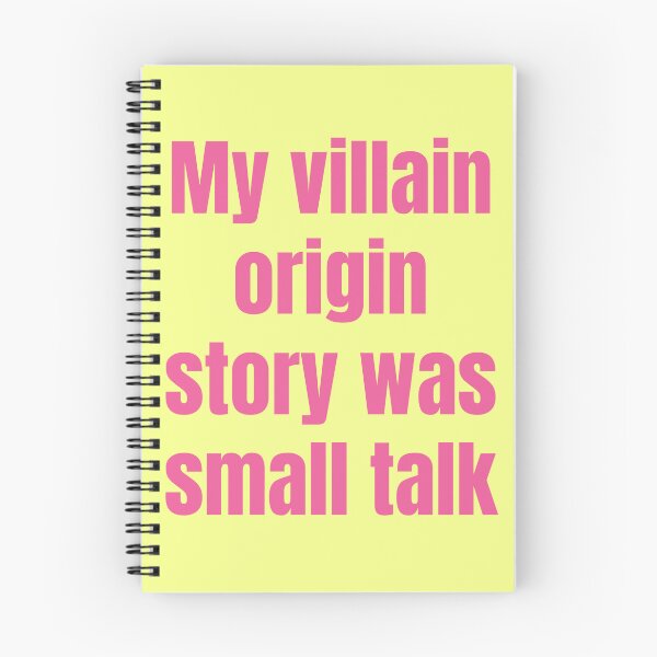 Item preview, My Villain Origin Story Was Small Talk Funny Introvert T-Shirt | Social Anxiety Meme Typography designed and sold by Creations by lyne.