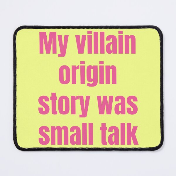 Item preview, My Villain Origin Story Was Small Talk Funny Introvert T-Shirt | Social Anxiety Meme Typography designed and sold by Creations by lyne.