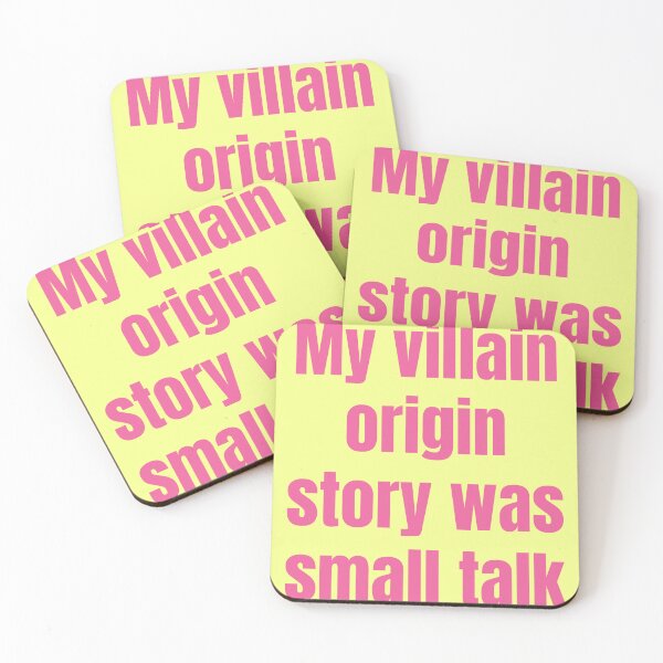 Item preview, My Villain Origin Story Was Small Talk Funny Introvert T-Shirt | Social Anxiety Meme Typography designed and sold by Creations by lyne.