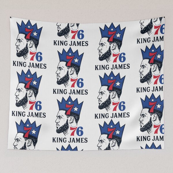 Item preview, The King James - Philadelphia 76ers illustrated designed and sold by Mind-Drift.