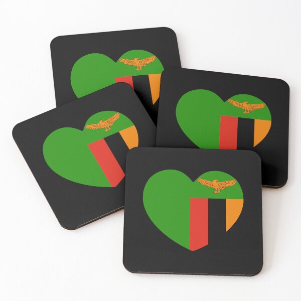 Item preview, Zambia Flag Heart ZM designed and sold by shitpostee.