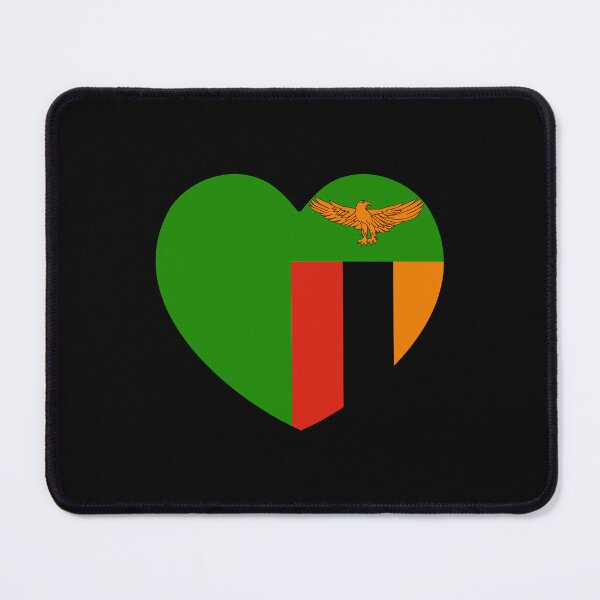 Item preview, Zambia Flag Heart ZM designed and sold by shitpostee.
