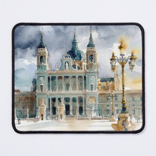Item preview, Almudena Cathedral Madrid Watercolor designed and sold by caracatita75.