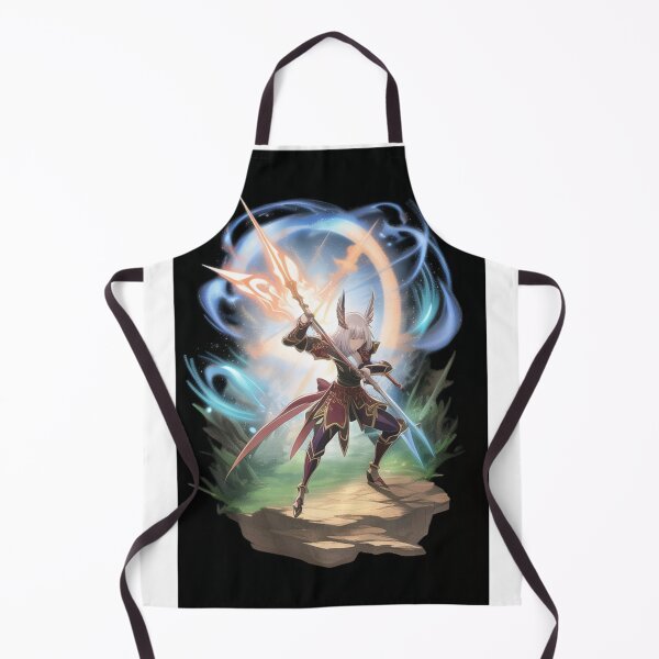 Item preview, Art - Anime-inspired warrior style, Mystical aura and dynamic posture designed and sold by AnimeShin.