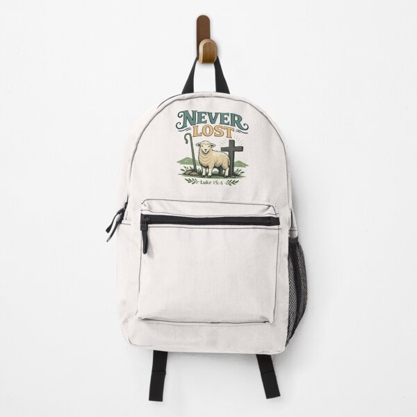 Item preview, Never Lost Christian Shepherd – Luke 15:4 Christian Bible Verse designed and sold by stylishdzign.
