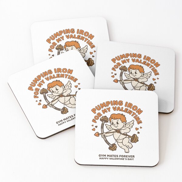 Item preview, Pumping Iron for My Valentine Funny Gym Cupid Valentine's Day T-Shirt designed and sold by StickerNestYou.